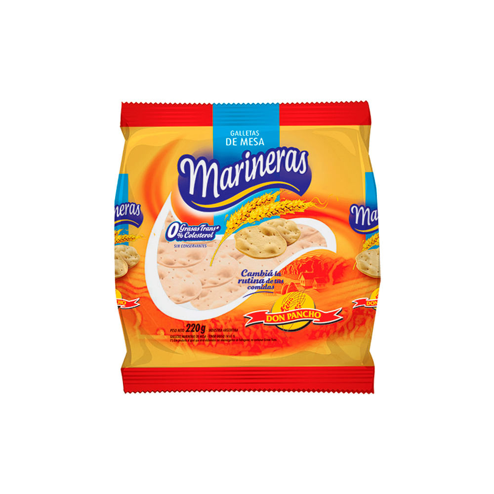 Galletitas Marineras 220 Grs Don Pancho