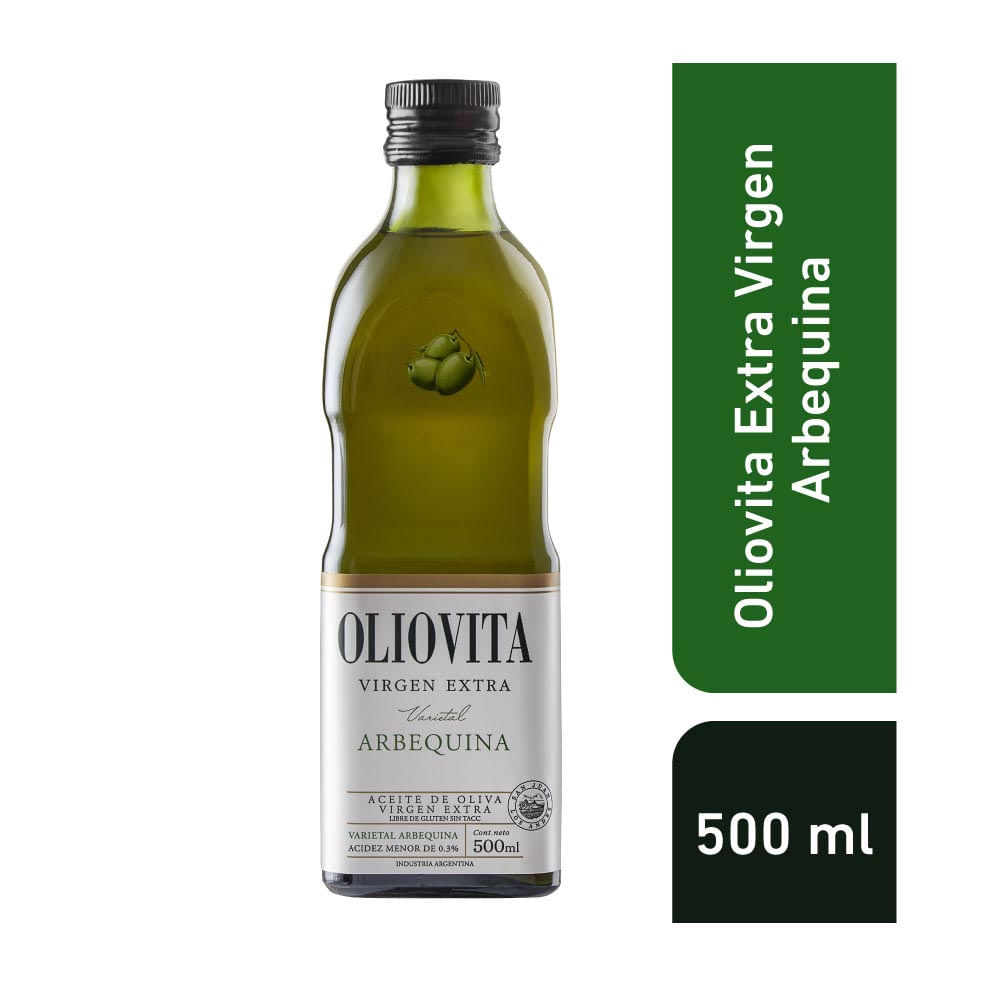 Aceite de Oliva Extra Virgen Arbequina 500 Ml Oliovita