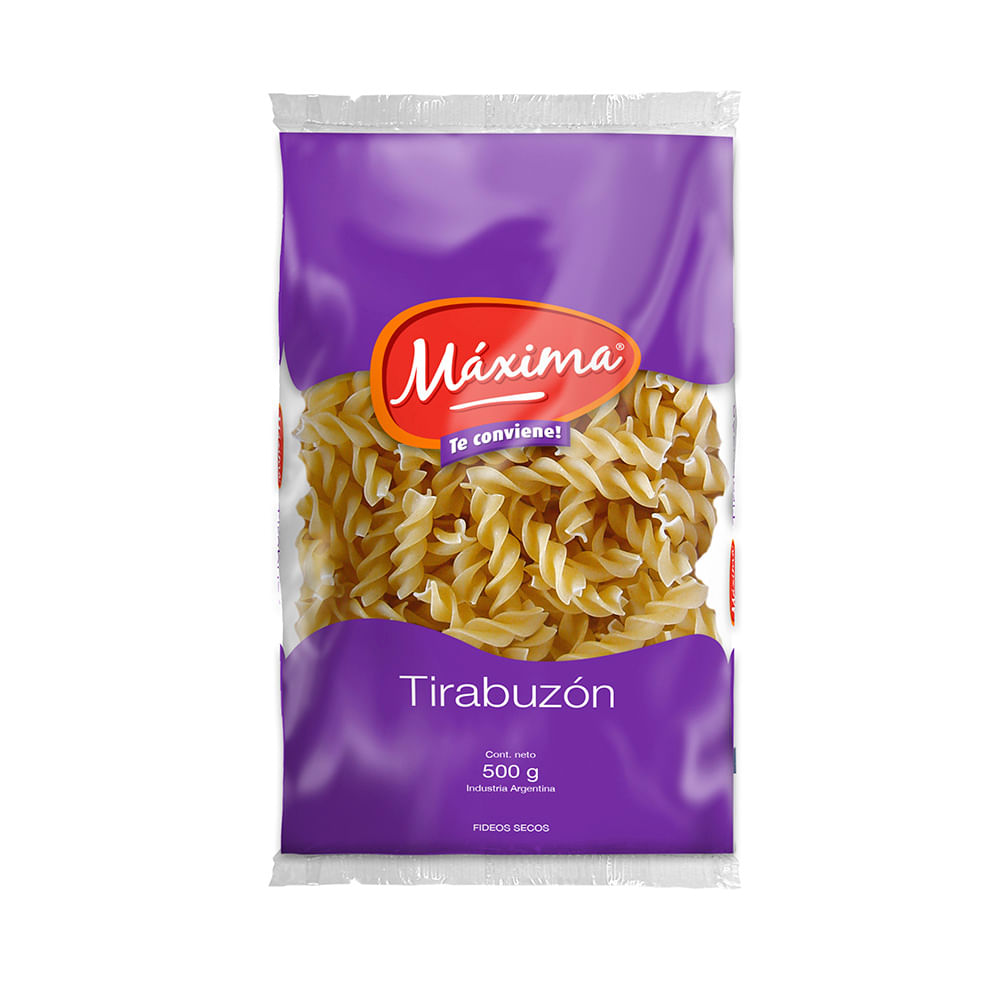 Fideos Tirabuzón 500 Grs Maxima