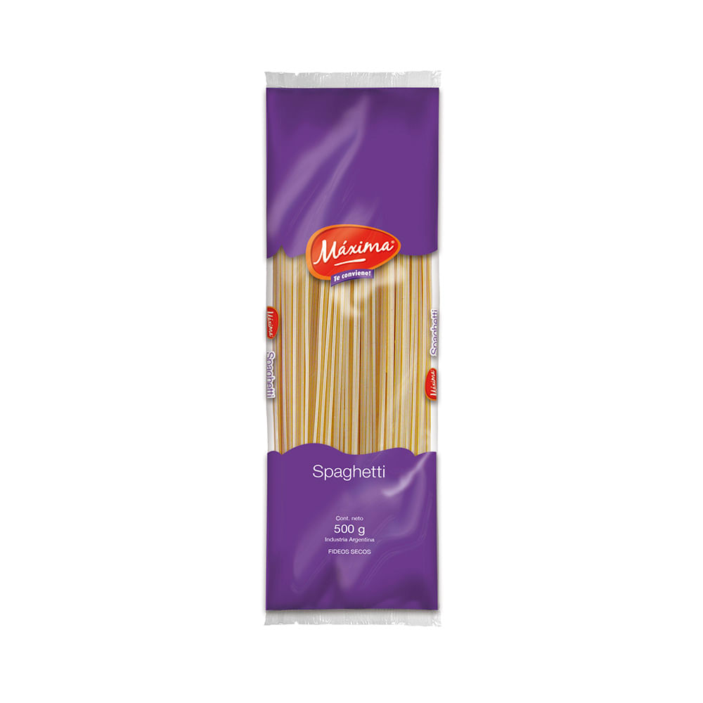Fideos Spaghetti 500 Grs Maxima