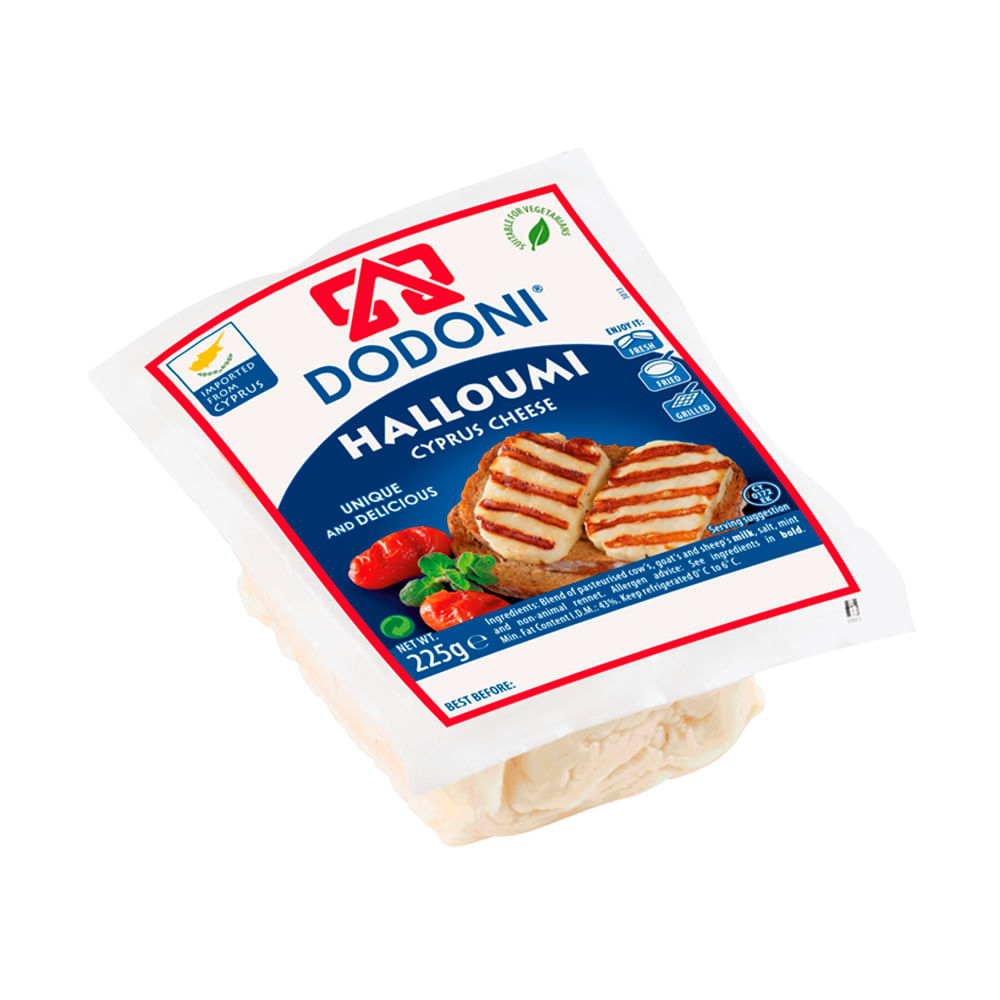 Queso Halloumi Importado x 0.225 Kg x 1 Un Dodoni