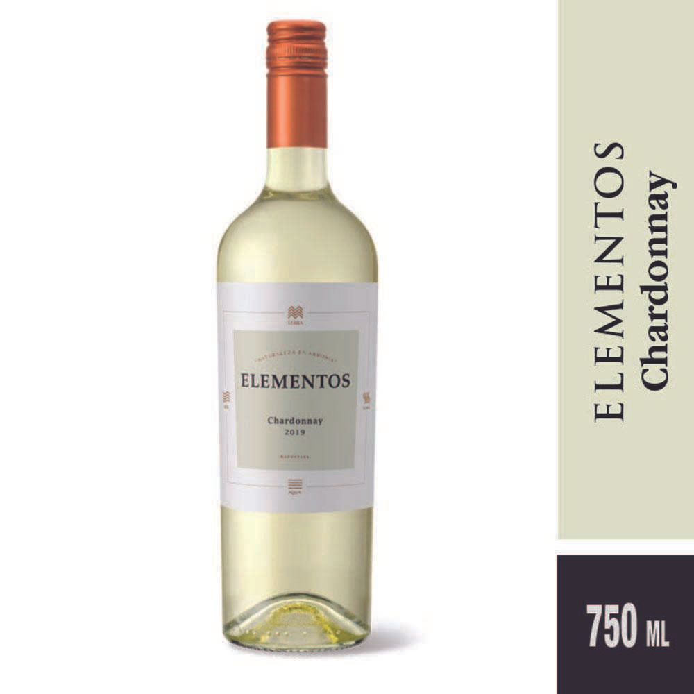 Vino Blanco Chardonnay 750 Cc Elementos