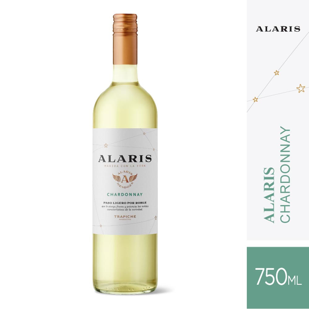 Vino Blanco Chardonnay 750 Cc Trapiche