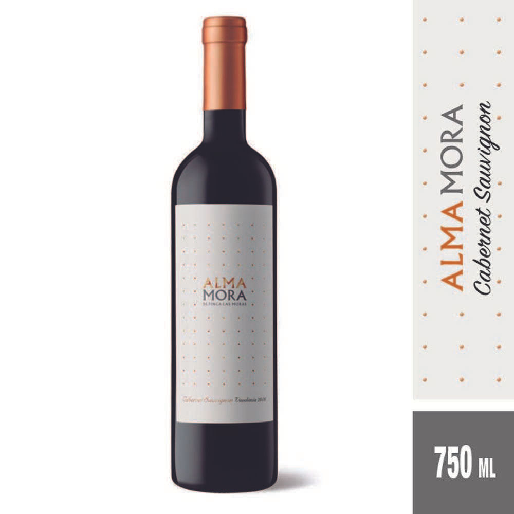 Vino Tinto Cabernet Sauvignon 750 Cc Alma Mora