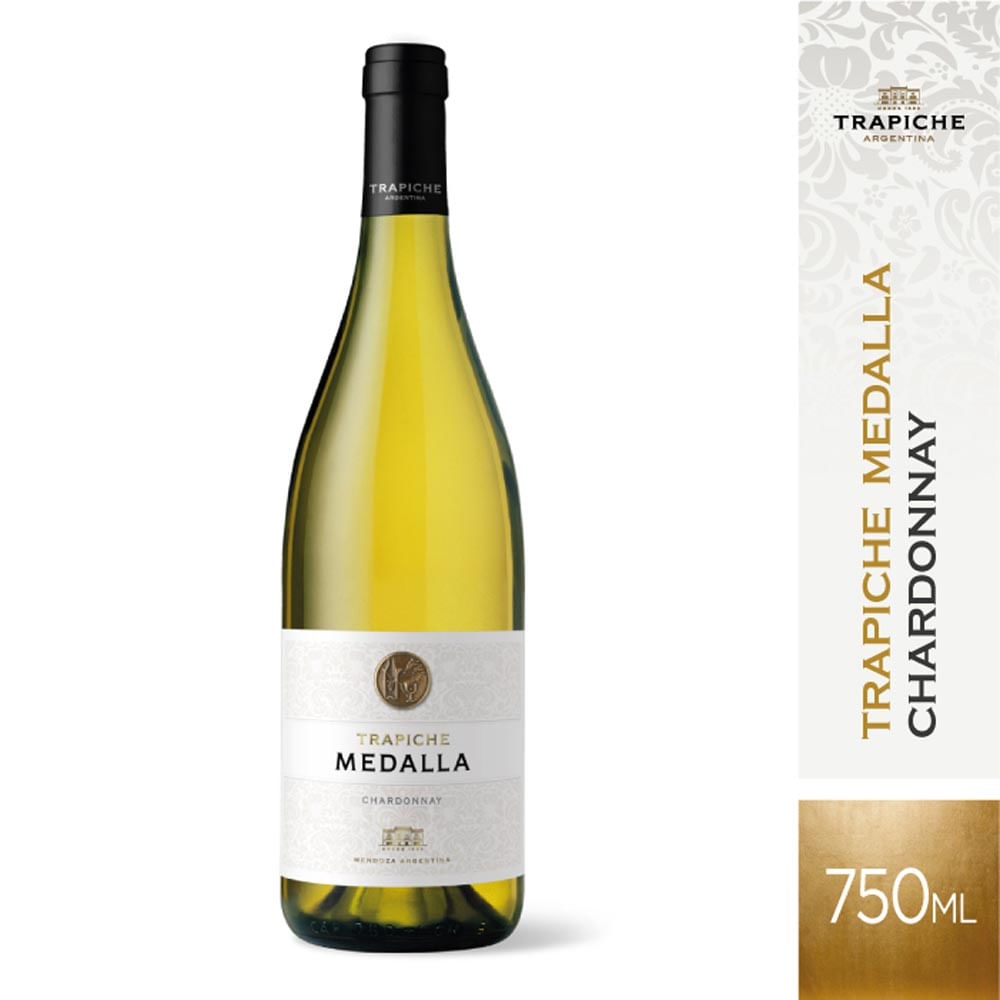 Vino Blanco Chardonnay 750 Cc Medalla Trapiche