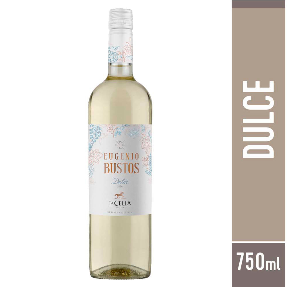 Vino Blanco Dulce Chardonnay 750 Cc Eugenio Bustos