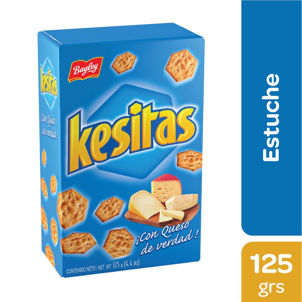 Galletitas Snacks Sabor Queso 125 Grs Kesitas