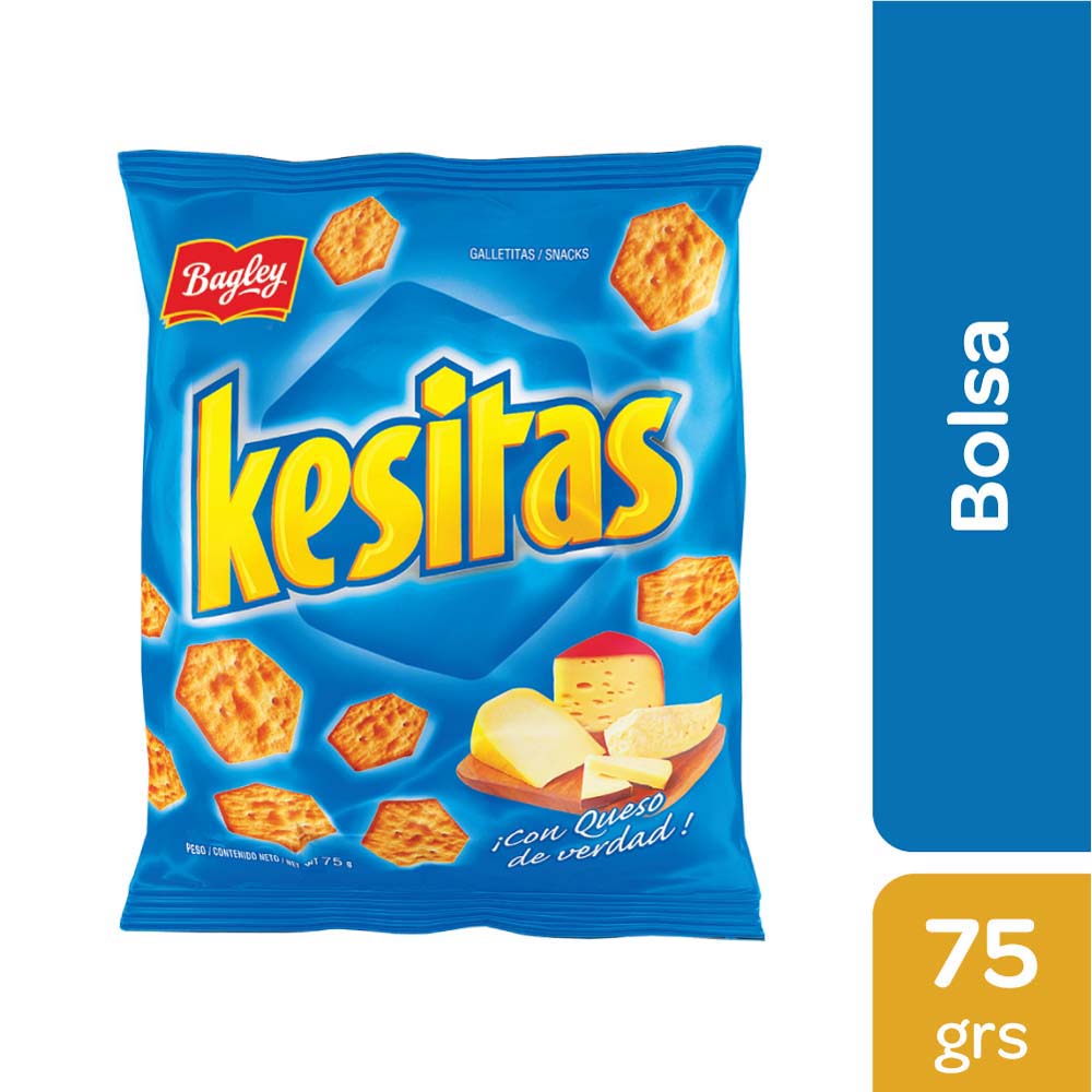 Galletitas Snacks Sabor Queso 75 Grs Kesitas