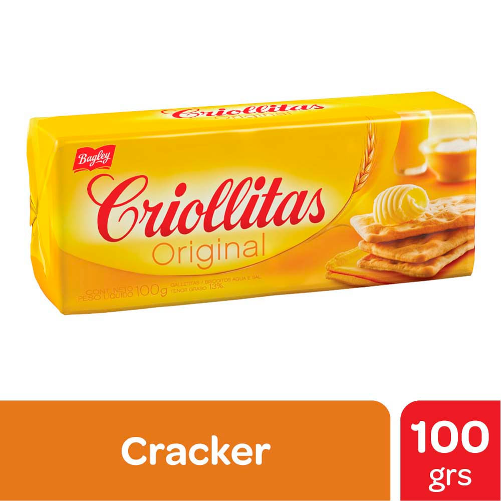Galletas Secas Sabor Original 100 Grs Criollitas