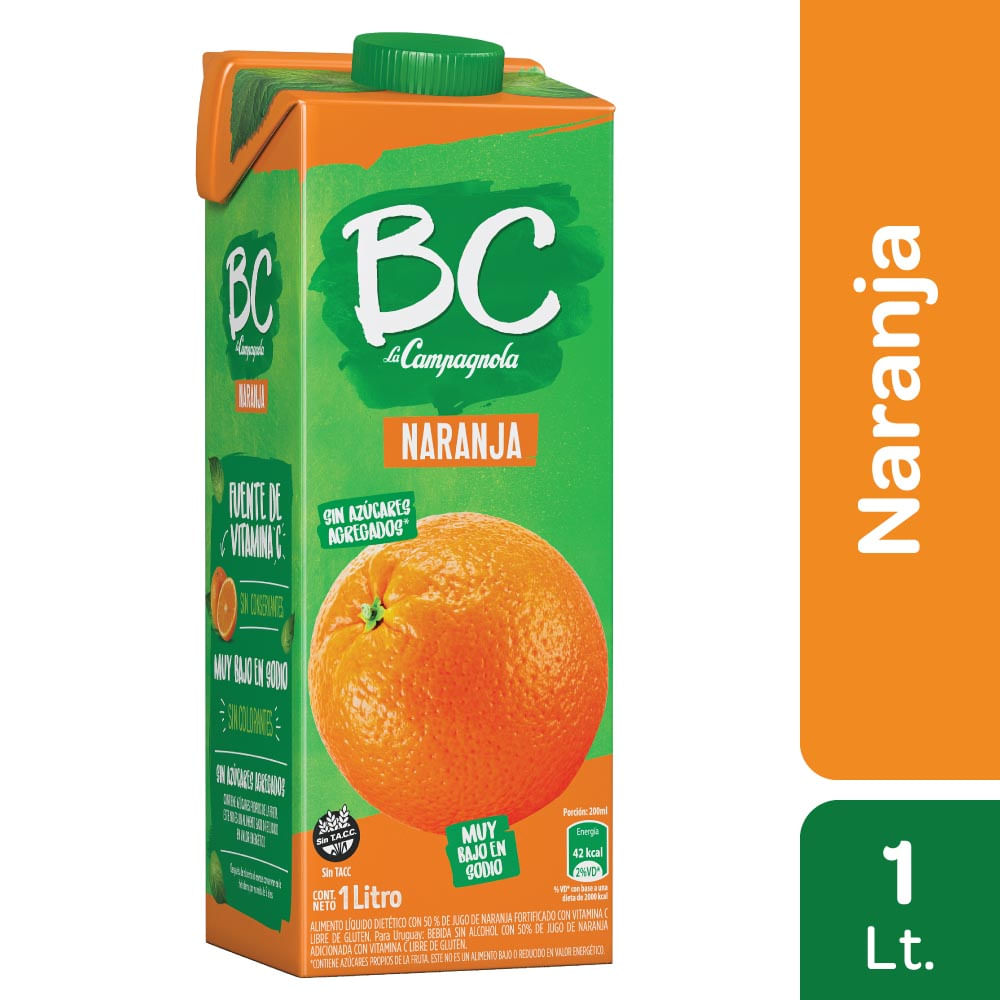 Jugo Bc Naranja 1 L