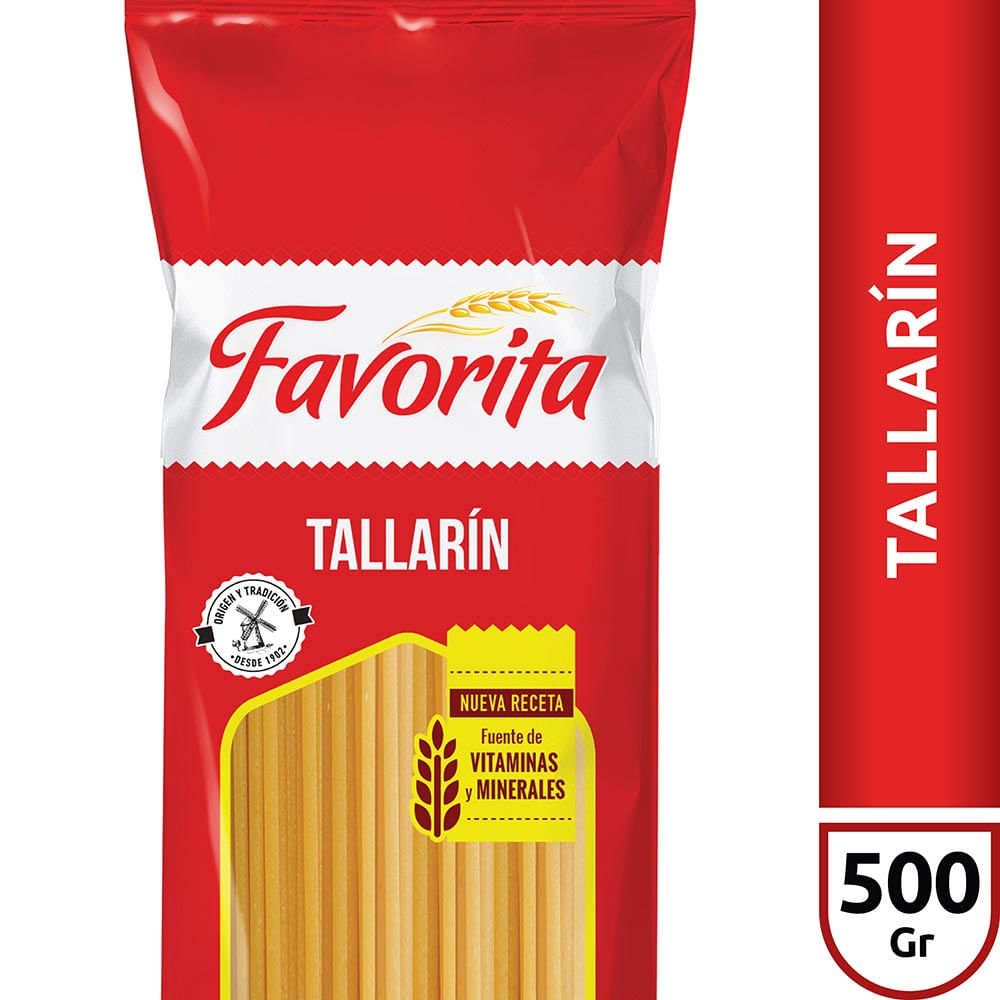 Fideos Tallarín 500 Grs Favorita