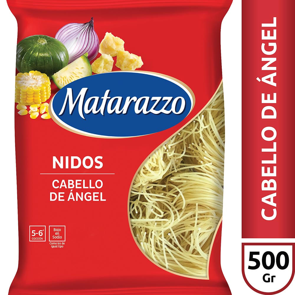 Fideos Nidos Cabello de Ángel 500 Grs Matarazzo