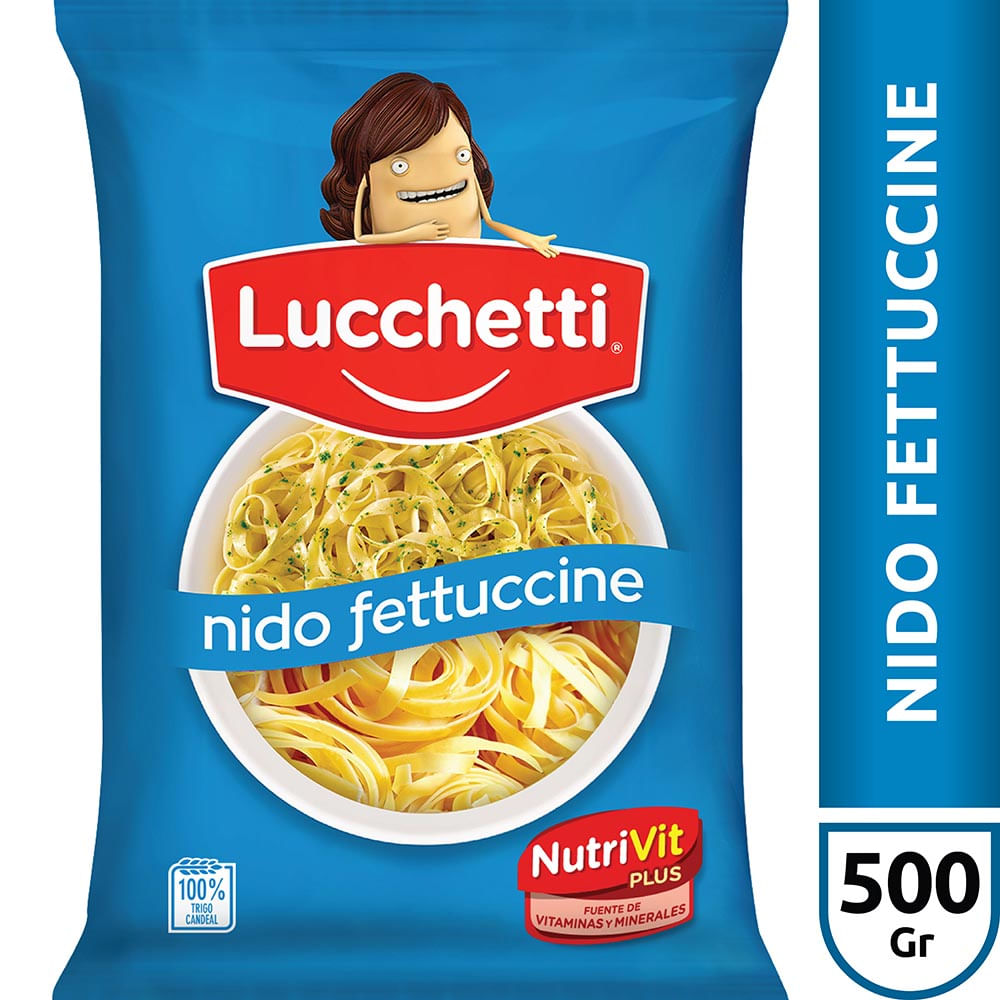 Fideos Fettuccine 500 Grs Lucchetti