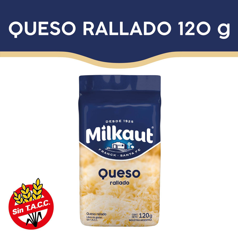 Queso Rallado x 120 Grs Milkaut
