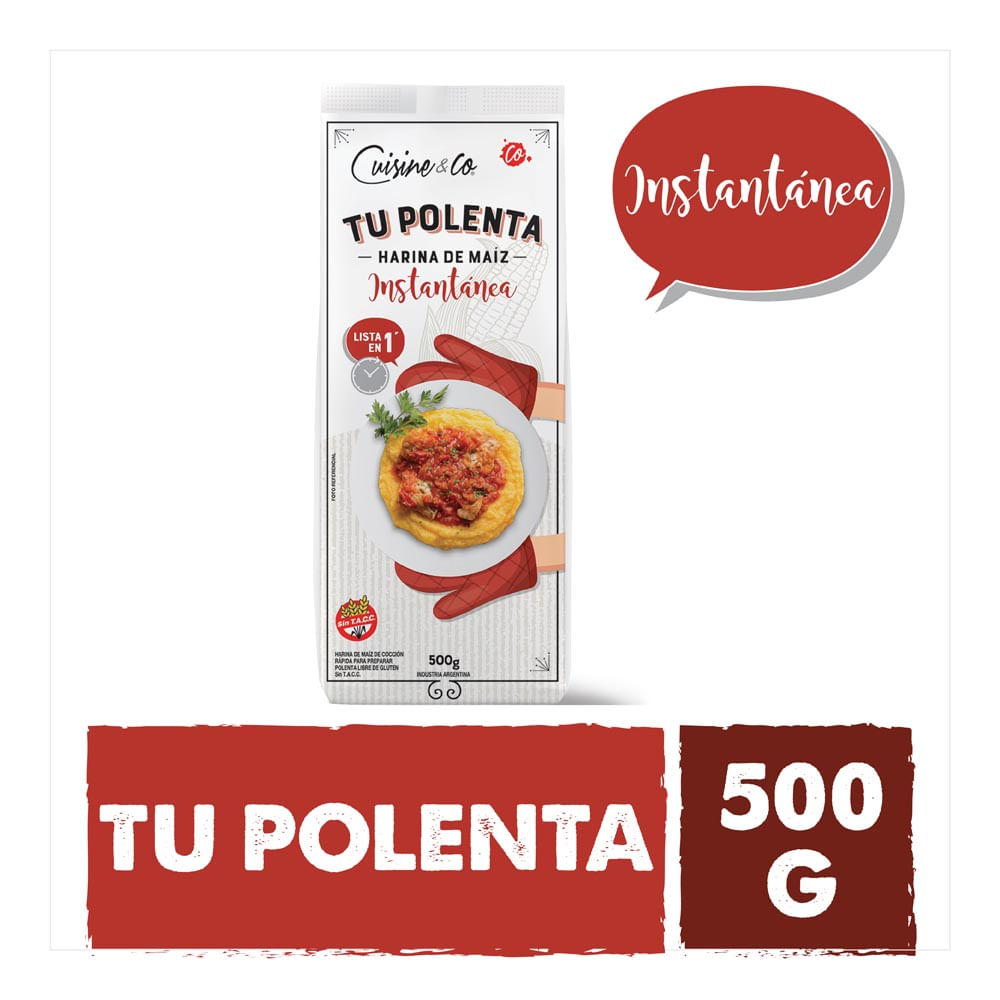 Harina de Maíz Instantánea 500 Grs Cuisine & Co