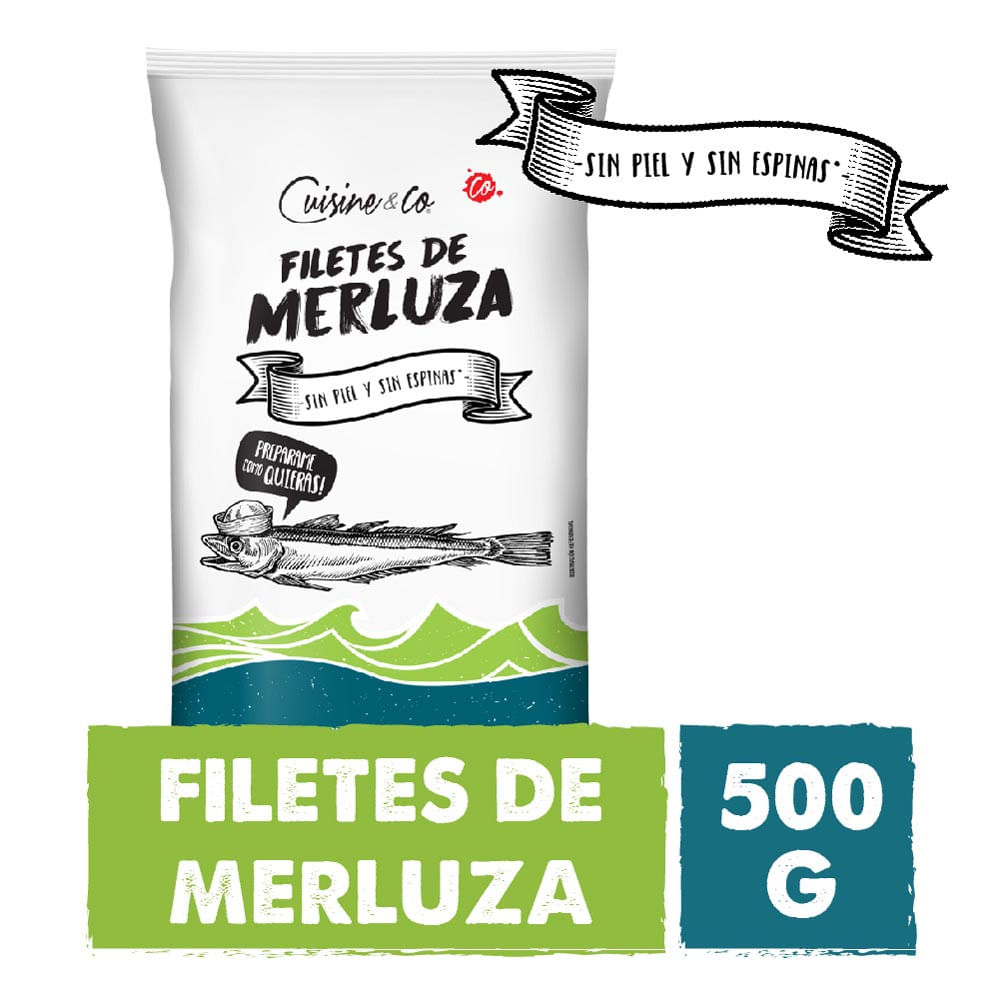 Filet de Merluza Congelado 500 Grs Cuisine & Co