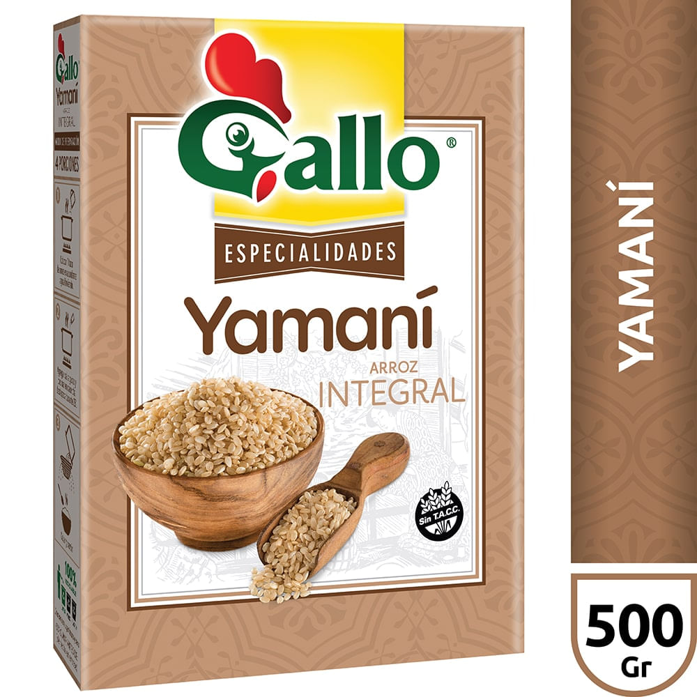 Arroz Yamaní Integral 500 Grs Gallo