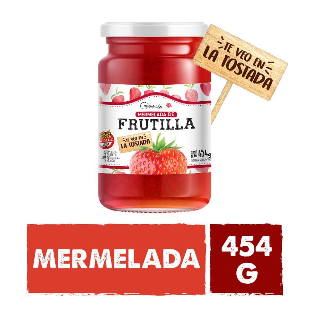 Mermelada Sabor Frutilla 454 Grs Cuisine y Co