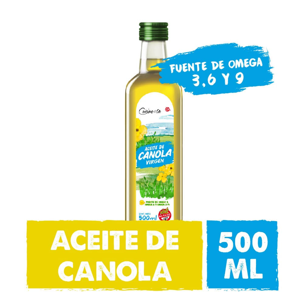 Aceite de Canola Virgen 500 Ml Cuisine & Co