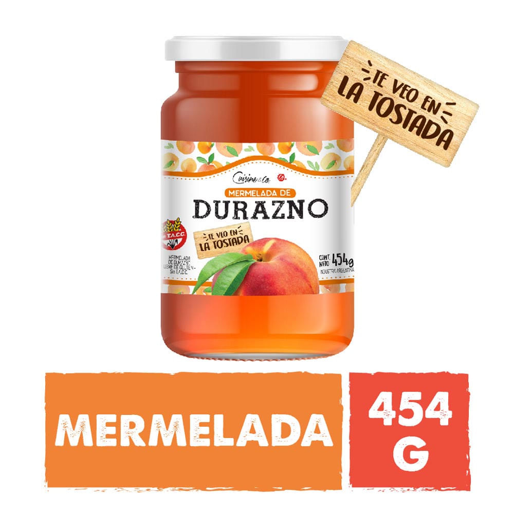 Mermelada Sabor Durazno 454 Grs Cuisine y Co