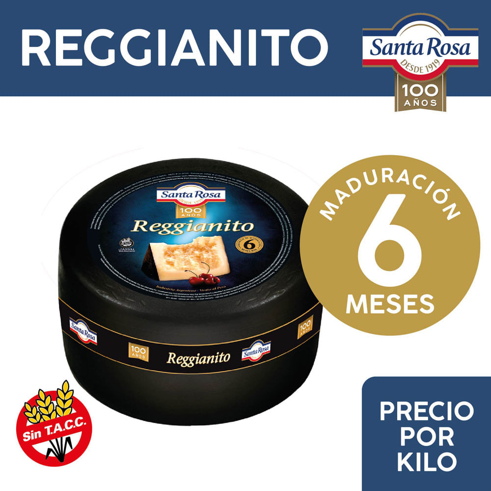 Queso Reggianito 6 meses x 1 Kg Santa Rosa