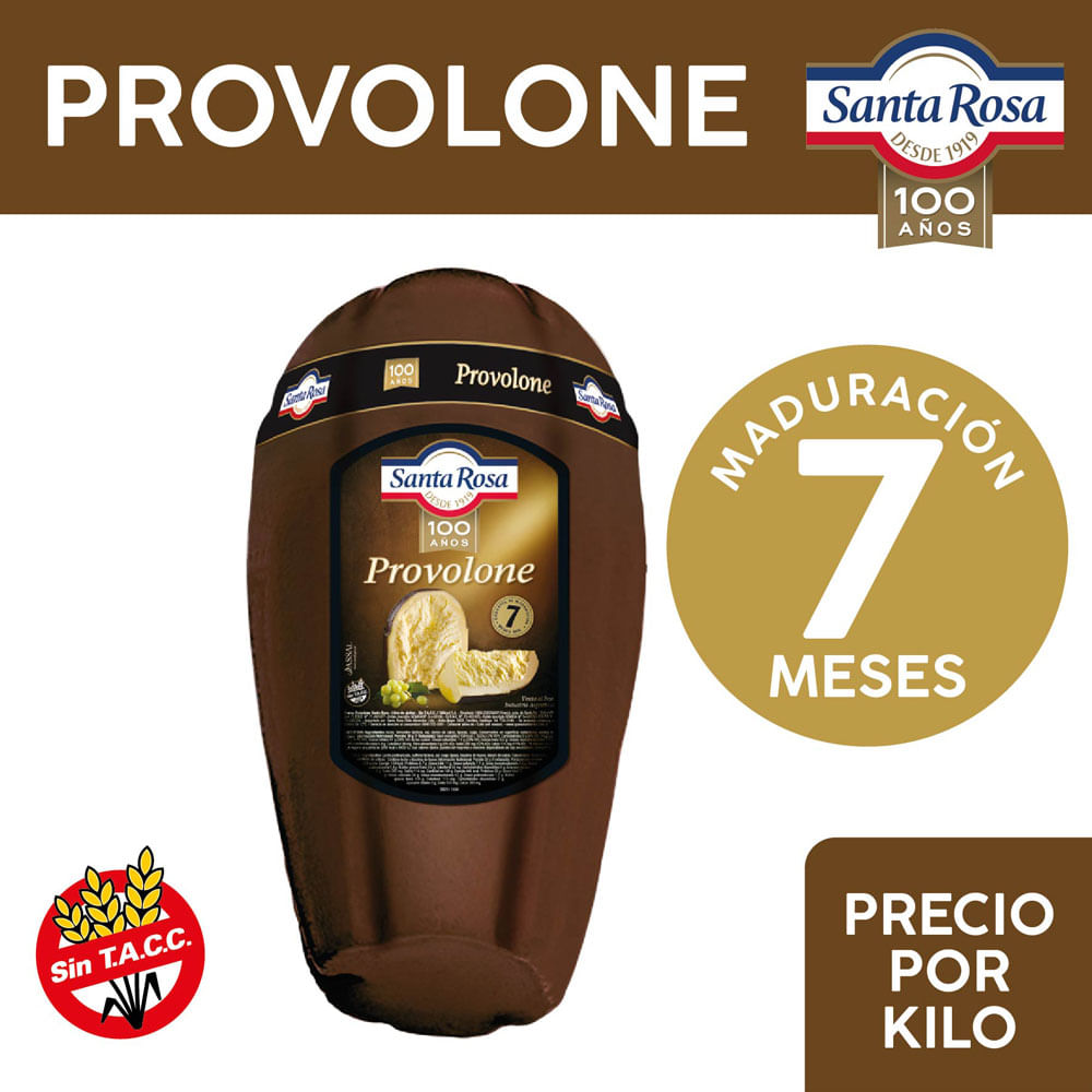 Queso Provolone 7 meses x 1 Kg Santa Rosa