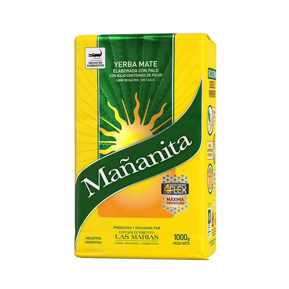 Yerba Mate con Palo 1 Kg Mañanita