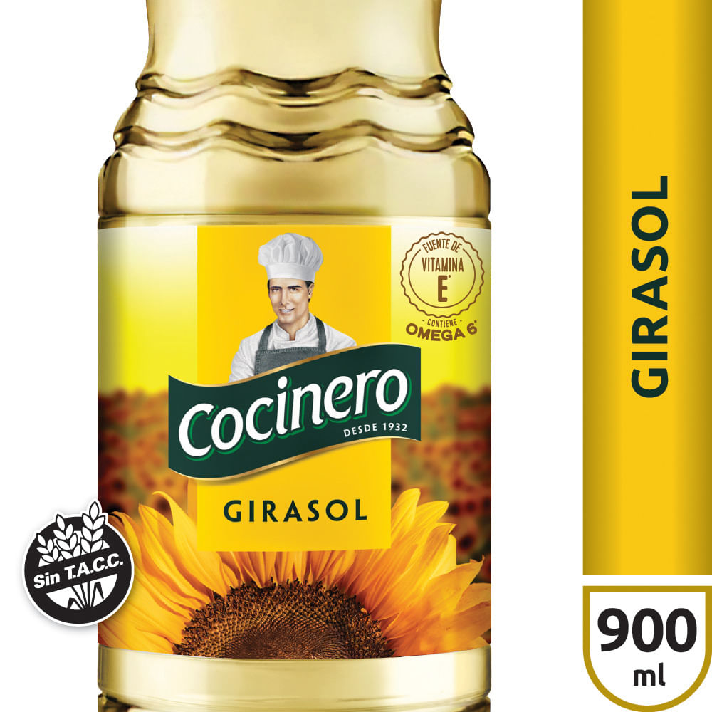 Aceite De Girasol 900 Ml Cocinero