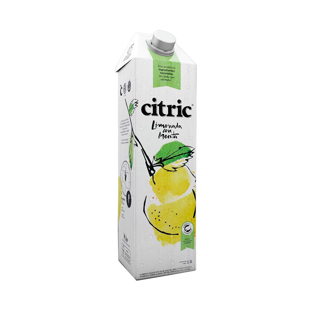 Jugo Natural Sabor Limonada y Menta 1 Lts Citric