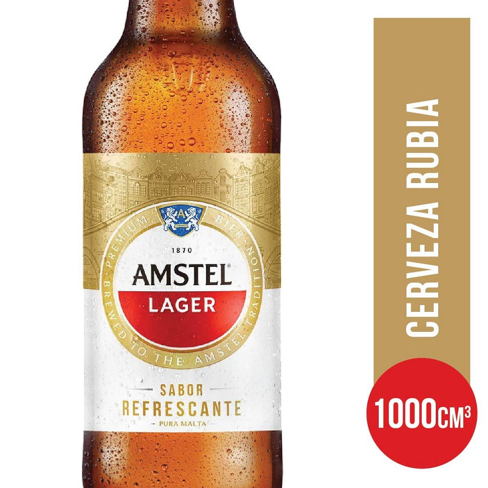 Cerveza Lager 1 Lts Amstel