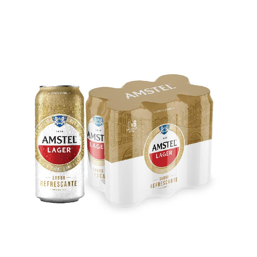 Cerveza Lager 2.838 Lts x 6 Un Amstel