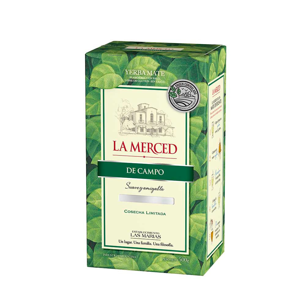 Yerba Mate con Palo de Campo 500 Grs La Merced