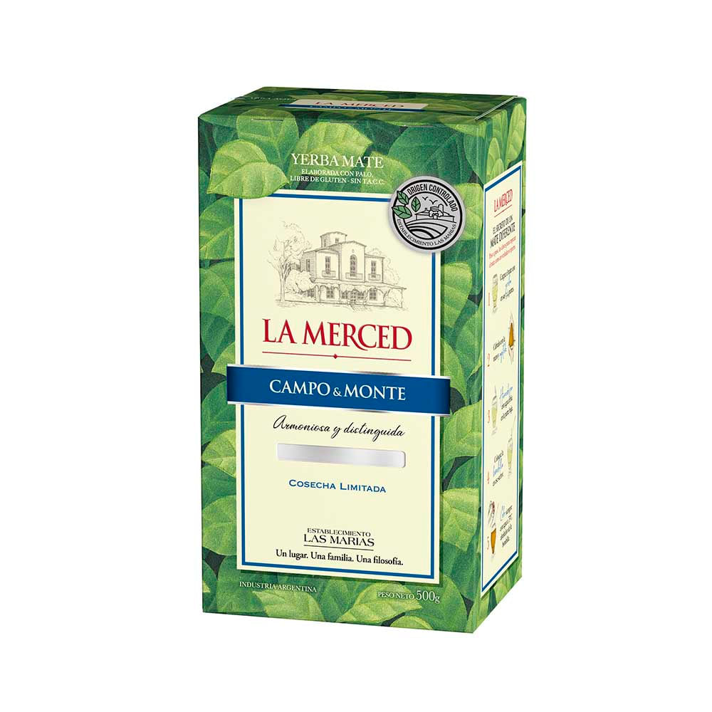 Yerba Mate con Palo Campo y Monte 500 Grs La Merced