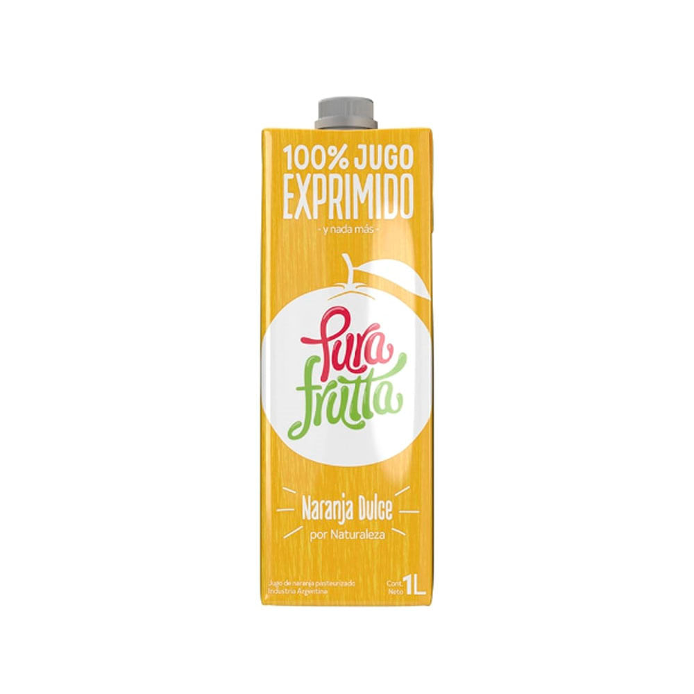 Jugo Exprimido Sabor Naranja Dulce 1 Lts Pura Frutta