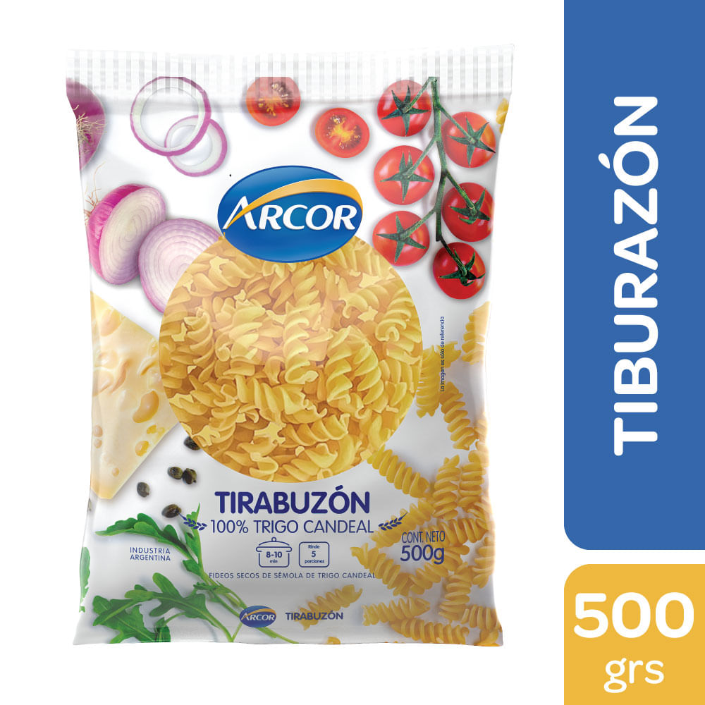 Fideos Tirabuzón 500 Grs Arcor
