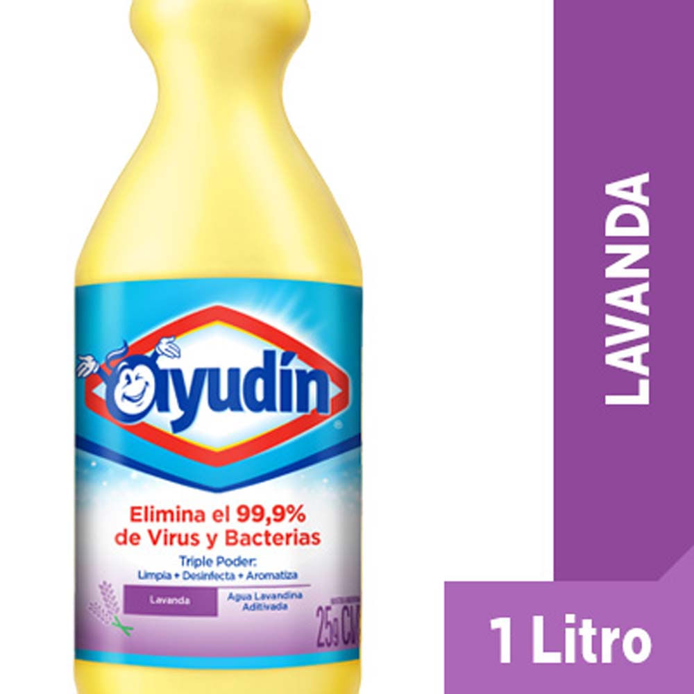 Lavandina Triple Poder Lavanda 1000 Ml Ayudín