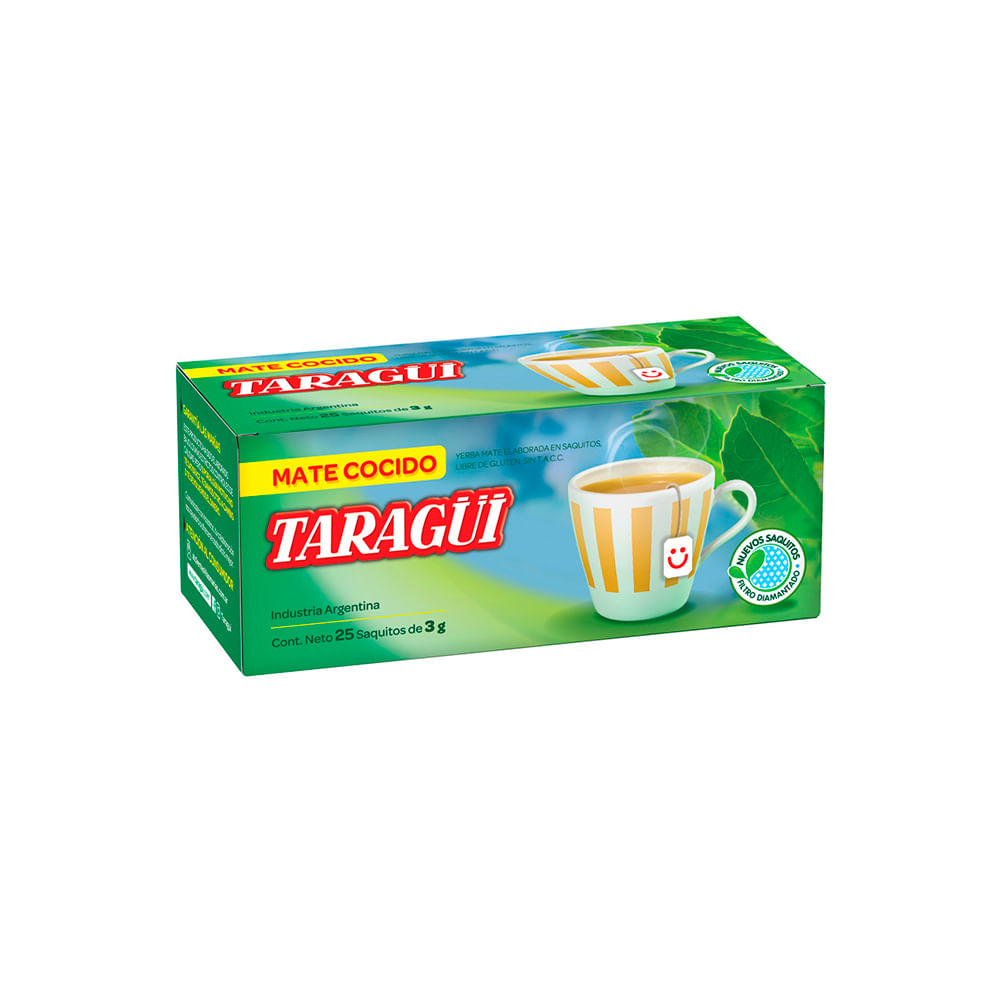 Mate Cocido 75 Grs x 25 Un Taragui