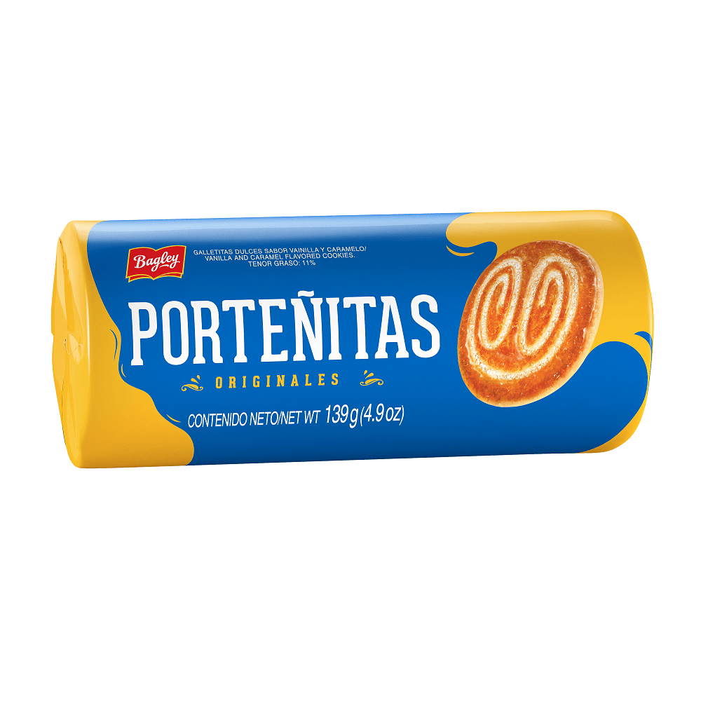 Galletas Secas Sabor Vainilla y Caramelo 139 Grs Porteñitas