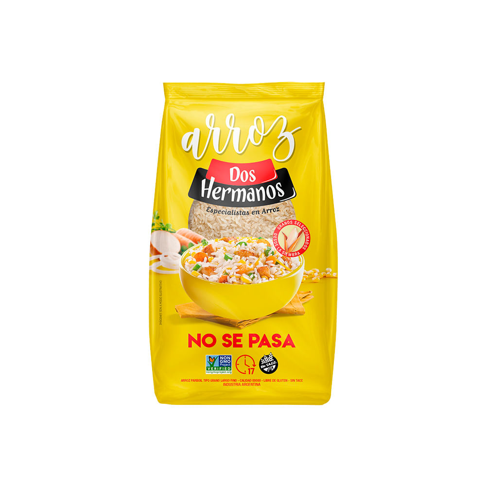 Arroz Parboil Grano Largo 1 Kg Dos Hermanos