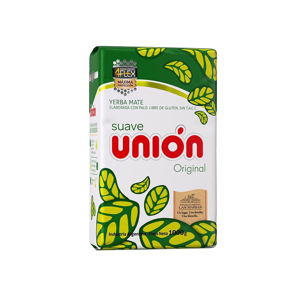 Yerba Mate con Palo Suave 1 Kg Union