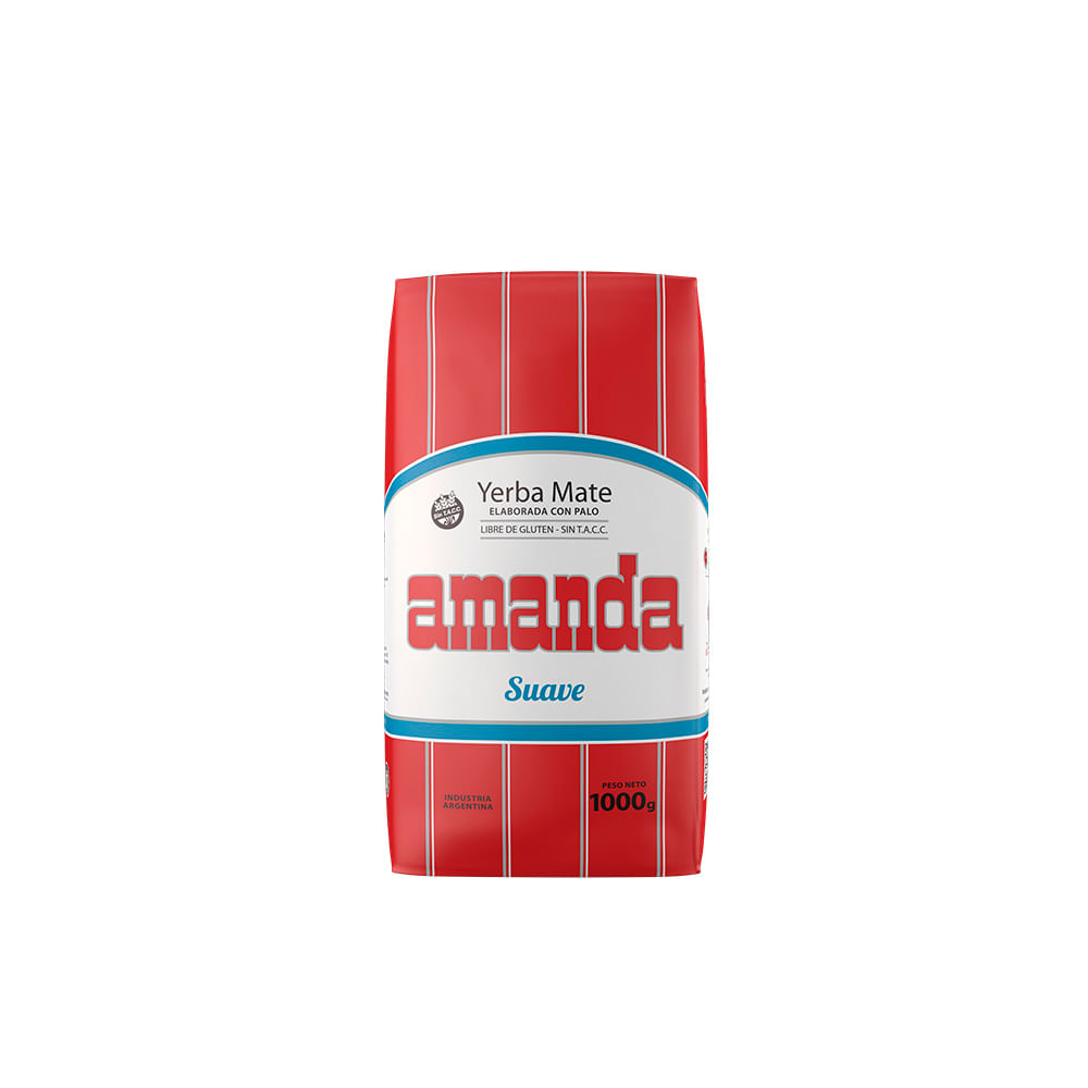 Yerba Mate con Palo Suave 1 Kg Amanda