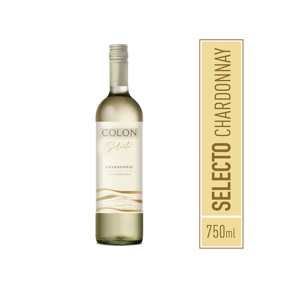Vino Blanco Chardonnay 750 Ml Colon