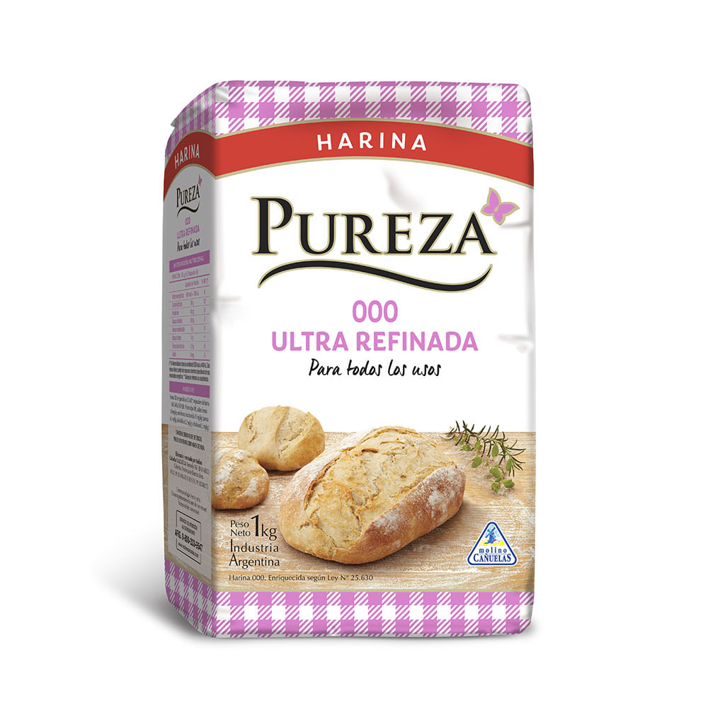 Harina 000 Ultra Refinada 1 Kg Pureza