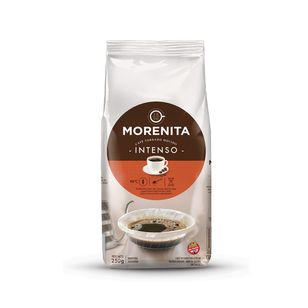 Café Molido Torrado Intenso 250 Grs La Morenita