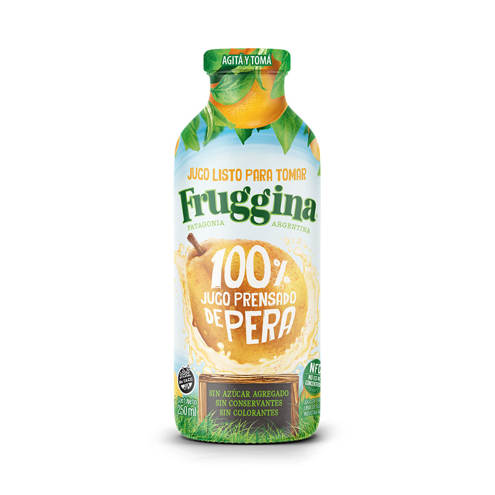 Jugo Fresco Sabor Pera 250 Cc Fruggina