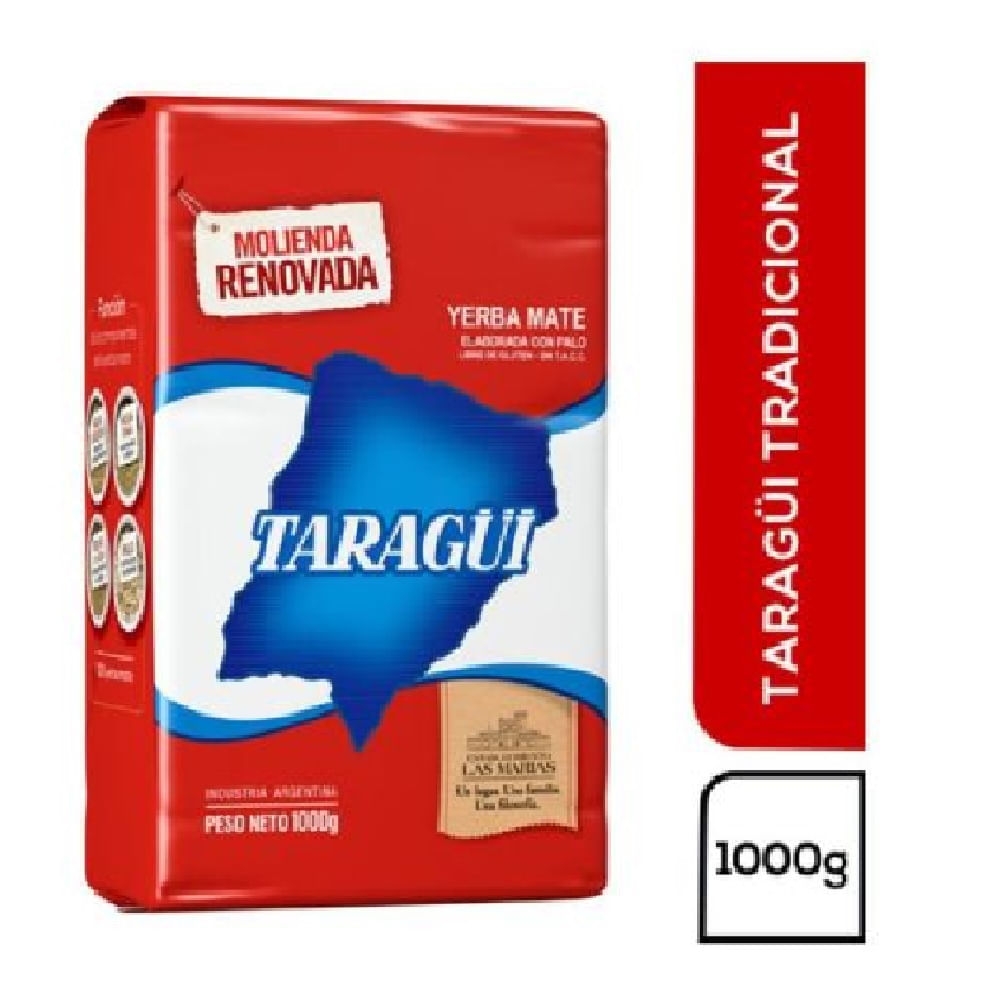 Yerba Mate con Palo 1 Kg Taragui