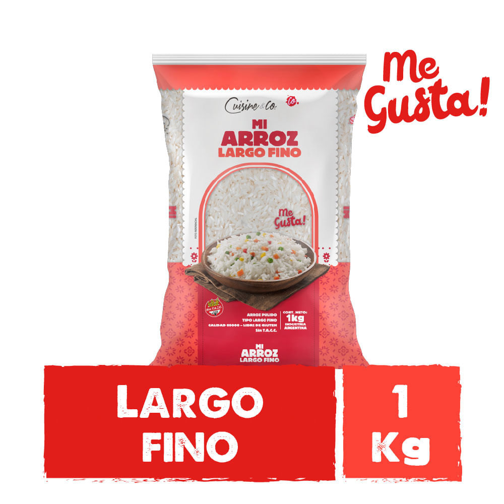Arroz Largo Fino 1 Kg Cuisine y Co