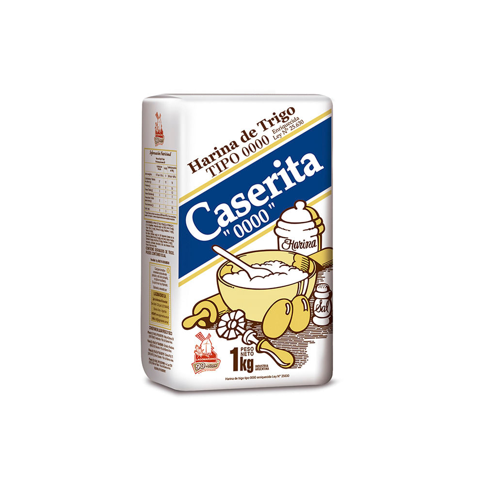 Harina 0000 1 Kg Caserita
