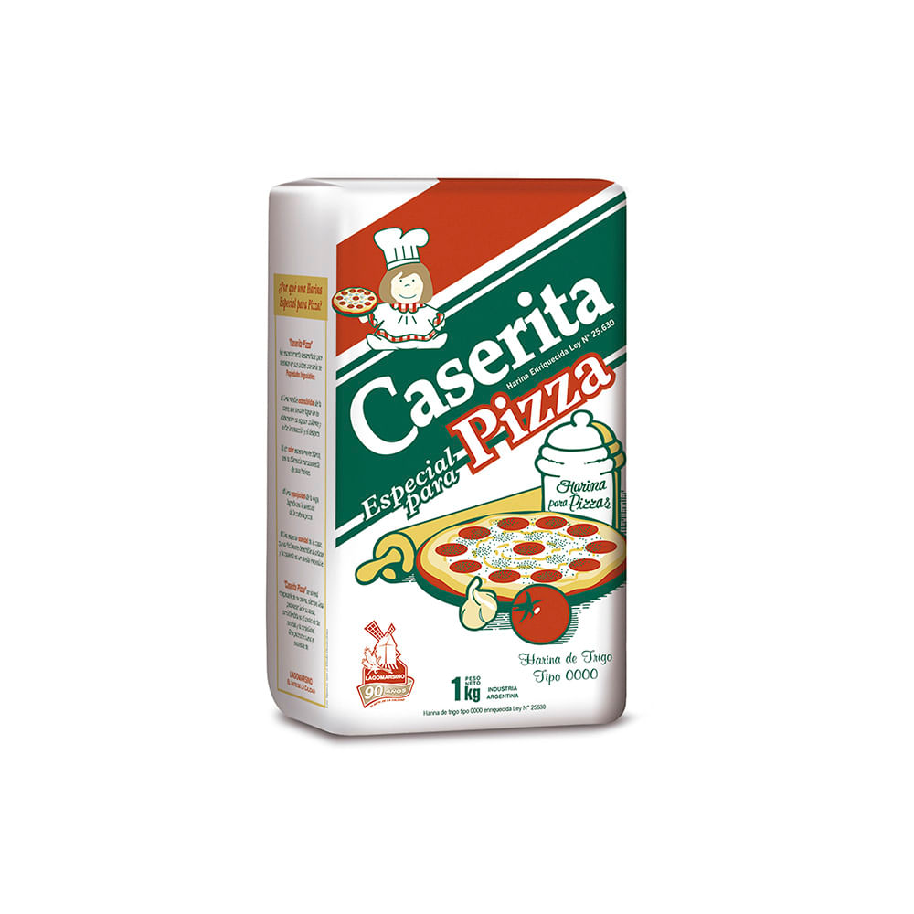 Harina 0000 para Pizza 1 Kg Caserita