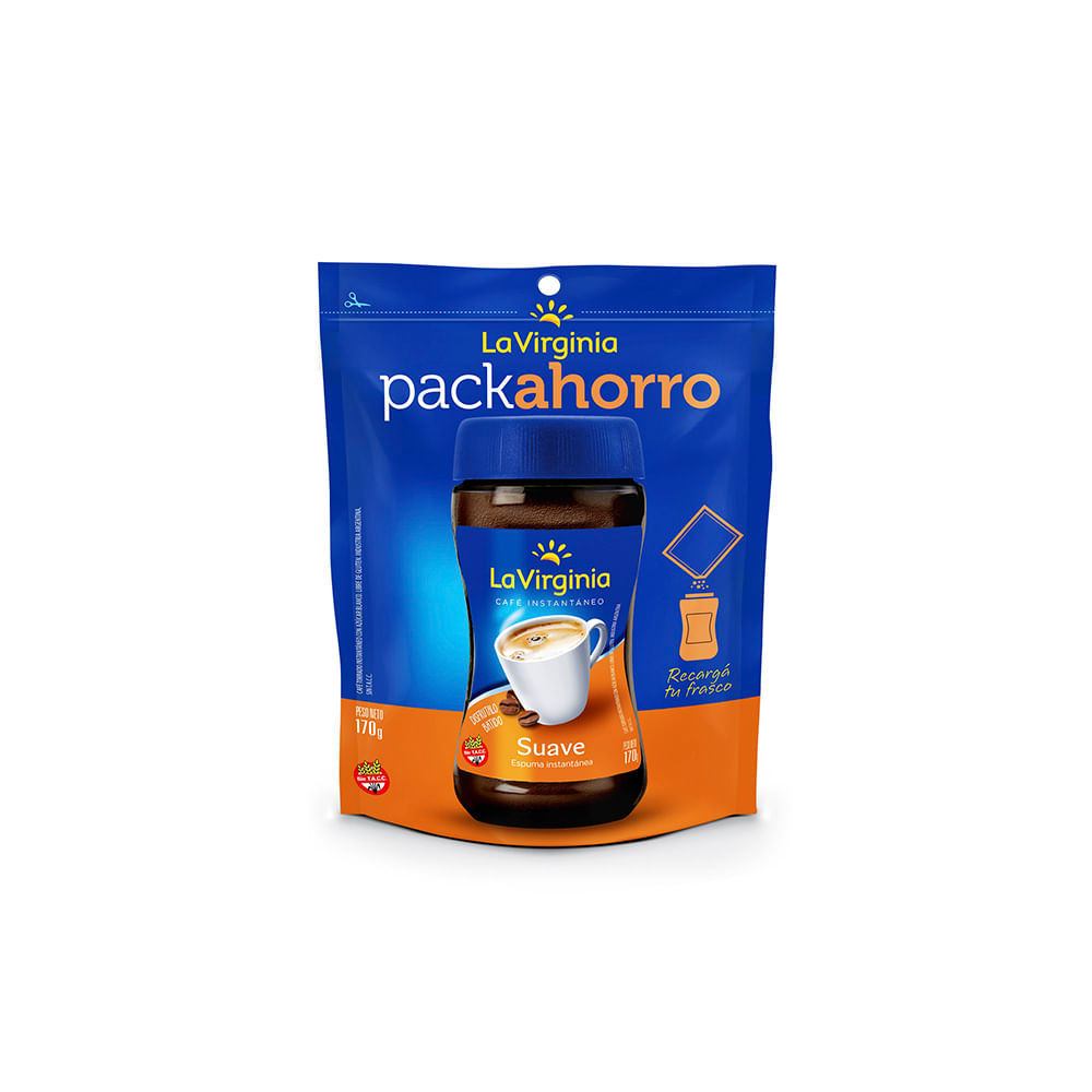 Café Instantáneo Suave Espuma 170 Grs La Virginia